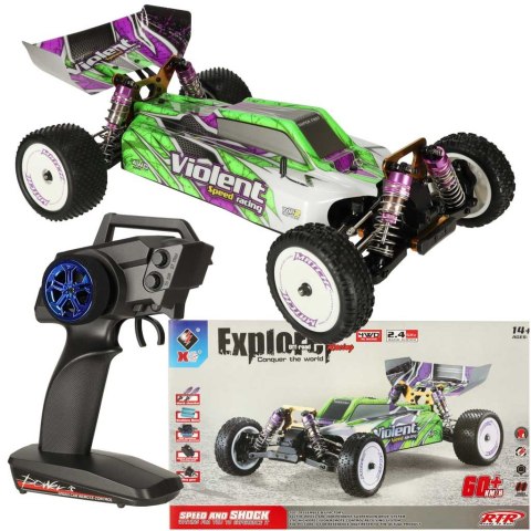 Samochód zdalnie sterowny terenowy wyczynowy WLToys 104002 1:10 4WD 2,4Ghz Samochód zdalnie sterowny terenowy wyczynowy WLToys 104002 1:10 4WD 2,4Ghz
