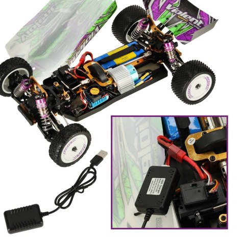 Samochód zdalnie sterowny terenowy wyczynowy WLToys 104002 1:10 4WD 2,4Ghz Samochód zdalnie sterowny terenowy wyczynowy WLToys 104002 1:10 4WD 2,4Ghz