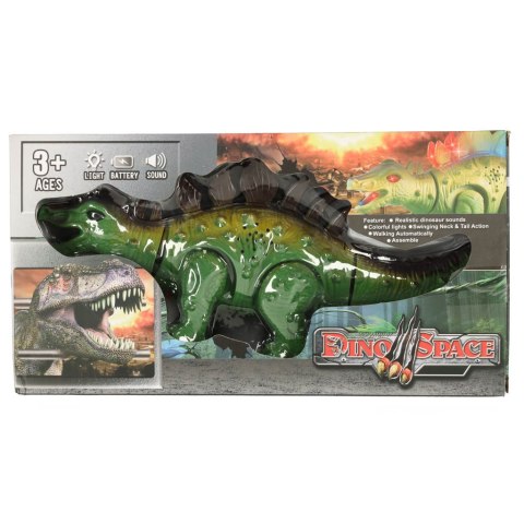 Dinozaur Stegozaur zabawka interaktywna na baterie chodzi świeci ryczy Dinozaur Stegozaur zabawka interaktywna na baterie chodzi świeci ryczy