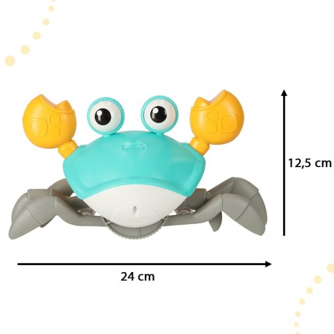 Krab pełzający interaktywny z dźwiękiem zielony Krab pełzający interaktywny z dźwiękiem zielony