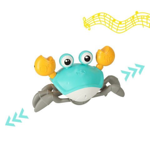 Krab pełzający interaktywny z dźwiękiem zielony Krab pełzający interaktywny z dźwiękiem zielony