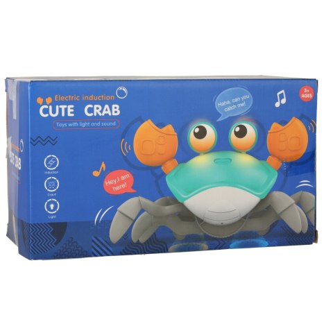 Krab pełzający interaktywny z dźwiękiem zielony Krab pełzający interaktywny z dźwiękiem zielony