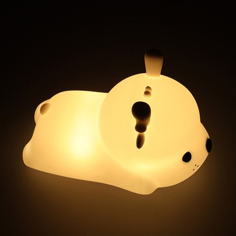 Lampka nocna dla dzieci silikonowa dotykowa miękka RGB LED USB jelonek Lampka nocna dla dzieci silikonowa dotykowa miękka RGB LED USB jelonek