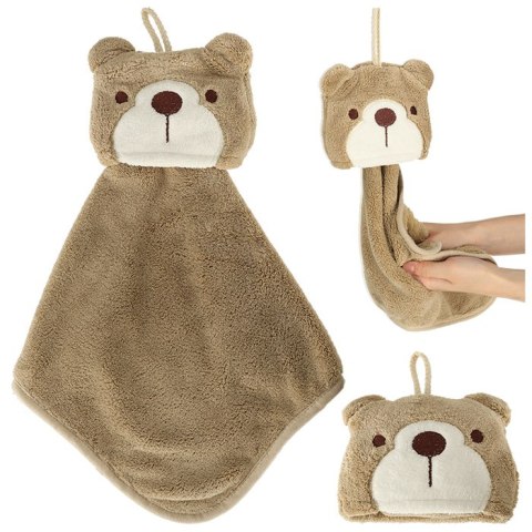 Ręcznik ręczniczek do rąk dla dzieci do przedszkola 42x25cm brązowy miś Ręcznik ręczniczek do rąk dla dzieci do przedszkola 42x25cm brązowy miś