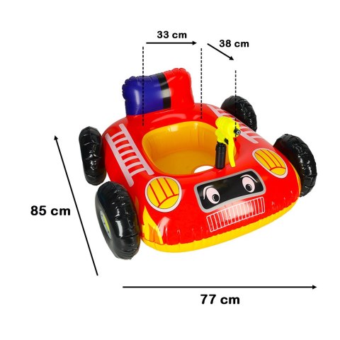 Kółko do pływania dla niemowląt koło pontonik dla dzieci dmuchany z siedziskiem samochód broń wodna 77x85cm max 22kg 3lata Kółko do pływania dla niemowląt koło pontonik dla dzieci dmuchany z siedziskiem samochód broń wodna 77x85cm max 22kg 3lata