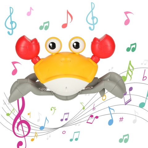 Krab uciekający pełzający czujnik interaktywna akumulator USB czerwony Krab uciekający pełzający czujnik interaktywna akumulator USB czerwony