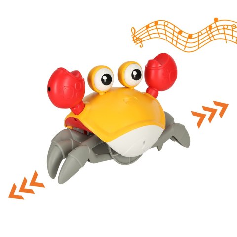 Krab uciekający pełzający czujnik interaktywna akumulator USB czerwony Krab uciekający pełzający czujnik interaktywna akumulator USB czerwony