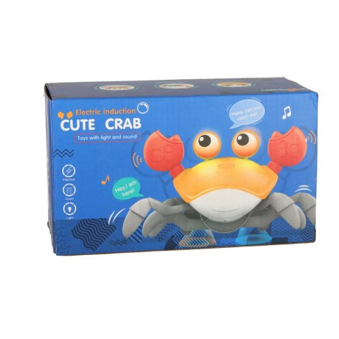 Krab uciekający pełzający czujnik interaktywna akumulator USB czerwony Krab uciekający pełzający czujnik interaktywna akumulator USB czerwony