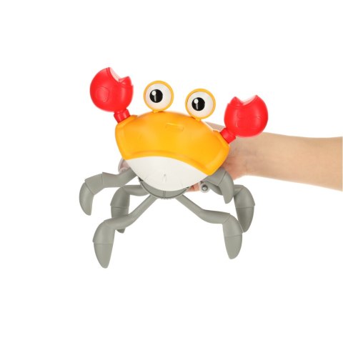 Krab uciekający pełzający czujnik interaktywna akumulator USB czerwony Krab uciekający pełzający czujnik interaktywna akumulator USB czerwony