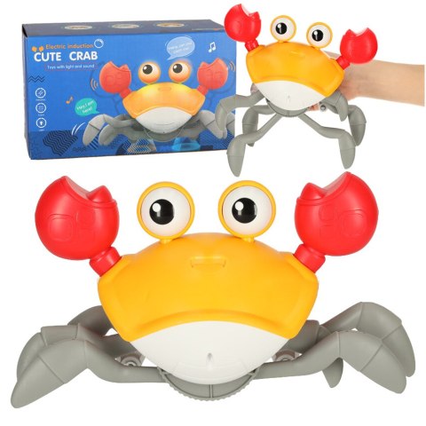 Krab uciekający pełzający czujnik interaktywna akumulator USB czerwony Krab uciekający pełzający czujnik interaktywna akumulator USB czerwony