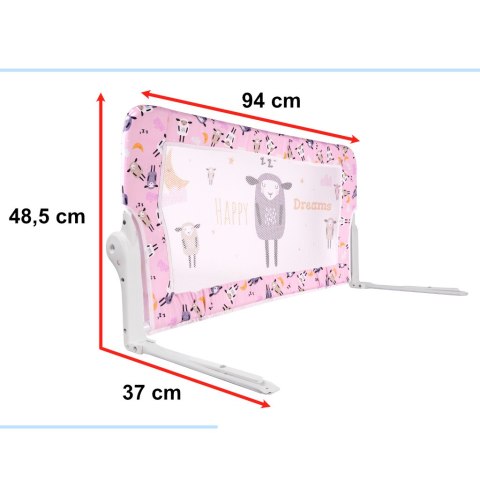 Barierka osłona ochronna do łóżka otwierana 90cm owieczka Barierka osłona ochronna do łóżka otwierana 90cm owieczka