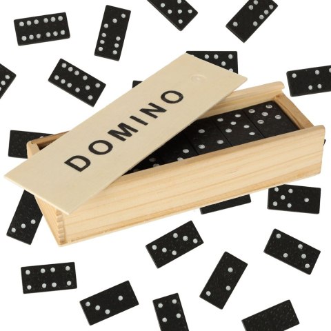 Domino drewniane gra rodzinna edukacyjna z etui klocki z drewna do gry Domino drewniane gra rodzinna edukacyjna z etui klocki z drewna do gry