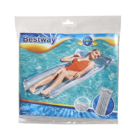 Materac dmuchany plażowy do pływania na basen wodę BESTWAY 44013 szary 90kg 183cm Materac dmuchany plażowy do pływania na basen wodę BESTWAY 44013 szary 90kg 183cm