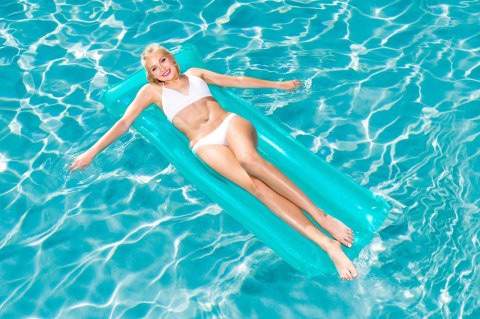 Materac dmuchany plażowy do pływania na basen wodę BESTWAY 44013 niebieski 90kg 183cm Materac dmuchany plażowy do pływania na basen wodę BESTWAY 44013 niebieski 90kg 183cm