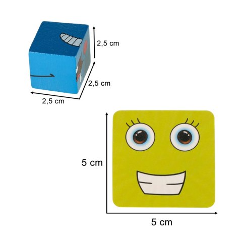 Gra edukacyjne wyzwania nauka emocji klocki drewniane Gra edukacyjne wyzwania nauka emocji klocki drewniane