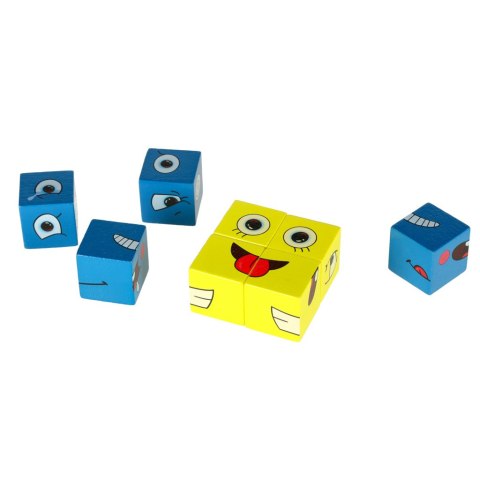 Gra edukacyjne wyzwania nauka emocji klocki drewniane Gra edukacyjne wyzwania nauka emocji klocki drewniane