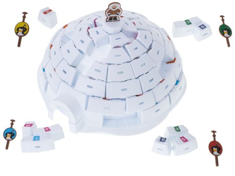 Gra zręcznościowa zbuduj igloo pingwiny Gra zręcznościowa zbuduj igloo pingwiny