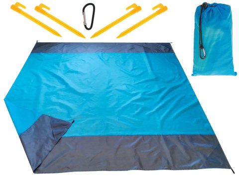Mata plażowa piknikowa wodoodporna duża koc biwakowy na piknik biwak pokrowiec XXL 210 X 200 cm Mata plażowa piknikowa wodoodporna duża koc biwakowy na piknik biwak pokrowiec XXL 210 X 200 cm