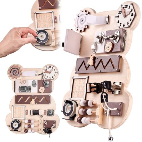 Tablica manipulacyjna sensoryczna LULILO MISIAO Tablica manipulacyjna sensoryczna LULILO MISIAO