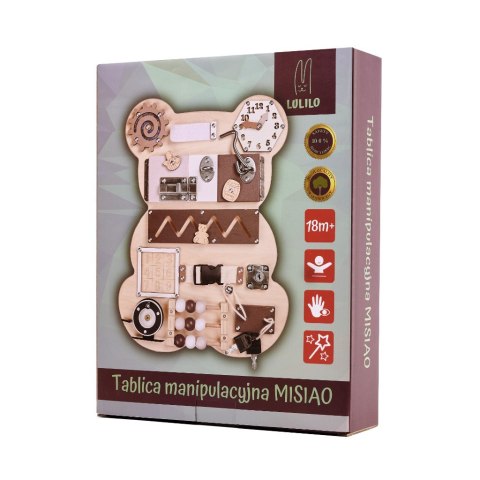 Tablica manipulacyjna sensoryczna LULILO MISIAO Tablica manipulacyjna sensoryczna LULILO MISIAO