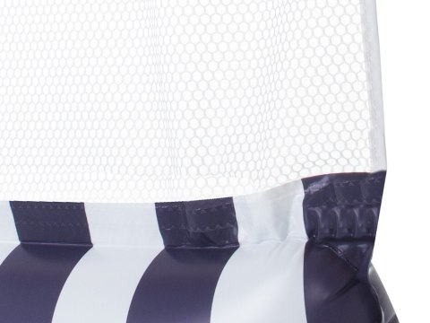 Materac dmuchany hamak wodny fotel krzesło do pływania 120 x 70 cm granatowy Materac dmuchany hamak wodny fotel krzesło do pływania 120 x 70 cm granatowy