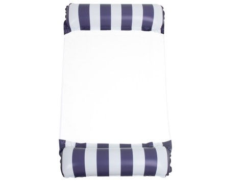 Materac dmuchany hamak wodny fotel krzesło do pływania 120 x 70 cm granatowy Materac dmuchany hamak wodny fotel krzesło do pływania 120 x 70 cm granatowy