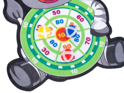 Tarcza Dart z rzutkami piłkami na rzep celowanie rzut do celu zebra Tarcza Dart z rzutkami piłkami na rzep celowanie rzut do celu zebra