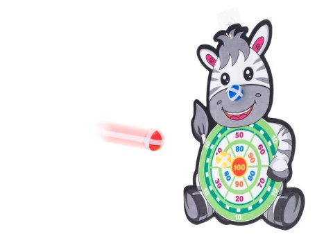 Tarcza Dart z rzutkami piłkami na rzep celowanie rzut do celu zebra Tarcza Dart z rzutkami piłkami na rzep celowanie rzut do celu zebra