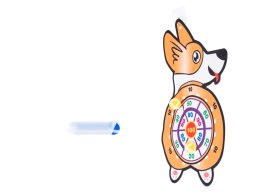 Tarcza Dart z rzutkami piłkami na rzep celowanie rzut do celu corgi