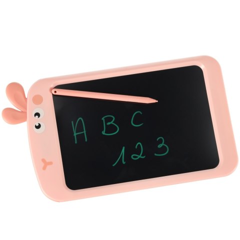 Tablet graficzny do rysowania dla dzieci znikopis tablica ekran LCD 8,5' królik róż Tablet graficzny do rysowania dla dzieci znikopis tablica ekran LCD 8,5' królik róż