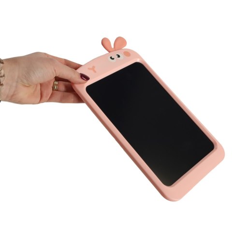 Tablet graficzny do rysowania dla dzieci znikopis tablica ekran LCD 8,5' królik róż Tablet graficzny do rysowania dla dzieci znikopis tablica ekran LCD 8,5' królik róż