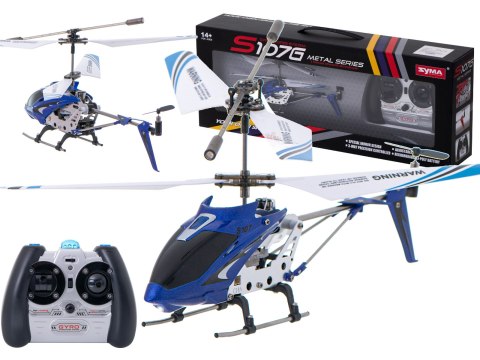 Helikopter zdalnie sterowany na pilota RC SYMA S107G niebieski Helikopter zdalnie sterowany na pilota RC SYMA S107G niebieski