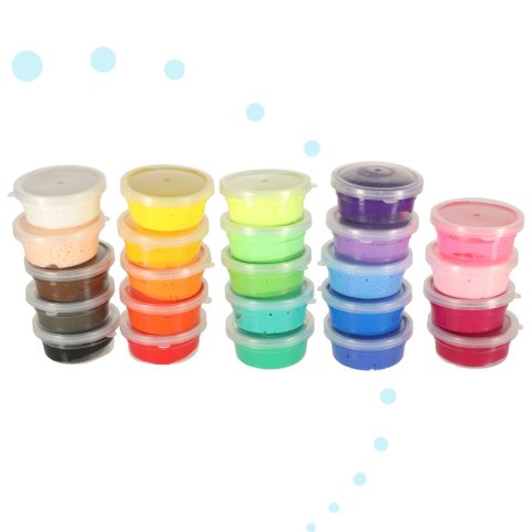 Magiczna piankolina 24x15g kol + akcesoria box Magiczna piankolina 24x15g kol + akcesoria box