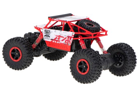 Samochód zdalnie sterowany na pilota RC Rock Crawler HB 2,4GHz 1:18 czerwony Samochód zdalnie sterowany na pilota RC Rock Crawler HB 2,4GHz 1:18 czerwony