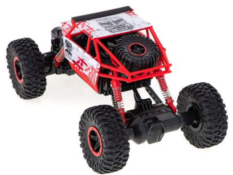 Samochód zdalnie sterowany na pilota RC Rock Crawler HB 2,4GHz 1:18 czerwony Samochód zdalnie sterowany na pilota RC Rock Crawler HB 2,4GHz 1:18 czerwony