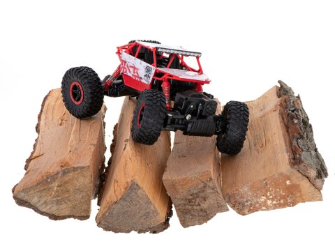 Samochód zdalnie sterowany na pilota RC Rock Crawler HB 2,4GHz 1:18 czerwony Samochód zdalnie sterowany na pilota RC Rock Crawler HB 2,4GHz 1:18 czerwony