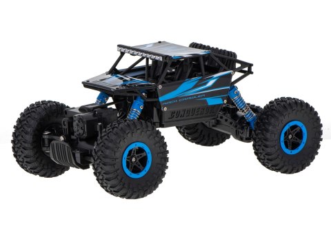 Samochód zdalnie sterowany na pilota RC Rock Crawler HB 2,4GHz 1:18 niebieski Samochód zdalnie sterowany na pilota RC Rock Crawler HB 2,4GHz 1:18 niebieski