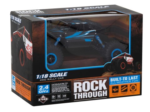 Samochód zdalnie sterowany na pilota RC Rock Crawler HB 2,4GHz 1:18 niebieski Samochód zdalnie sterowany na pilota RC Rock Crawler HB 2,4GHz 1:18 niebieski