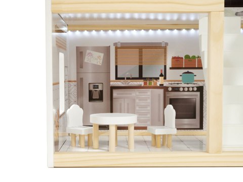 Domek dla lalek drewniany LULILO FLORO boho LED 78cm Domek dla lalek drewniany LULILO FLORO boho LED 78cm