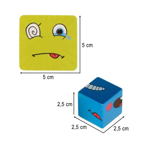 Gra edukacyjne wyzwania nauka emocji klocki drewniane Gra edukacyjne wyzwania nauka emocji klocki drewniane