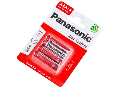 Bateria Cynkowo-Węglowa Panasonic 1,5V R03 AAA - Blister 4 szt. Bateria Cynkowo-Węglowa Panasonic 1,5V R03 AAA - Blister 4 szt.