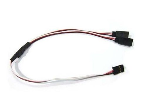 Y - kabel rozgałęziacz 60 cm (FUTABA) - 0,13mm2 26AWG - płaski - MSP Y - kabel rozgałęziacz 60 cm (FUTABA) - 0,13mm2 26AWG - płaski - MSP