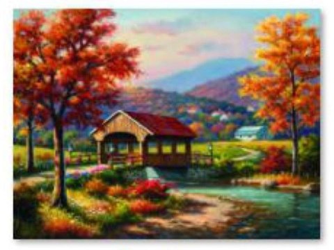 Haft Diamentowy, Obraz, Mozaika Diamentowa Diamond Painting, JESIENNY KRAJOBRAZ 40x30cm Haft Diamentowy, Obraz, Mozaika Diamentowa Diamond Painting, JESIENNY KRAJOBRAZ 40x30cm