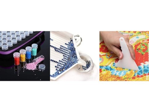 Akcesoria Haft Diamentowy, Etui + 60 Pojemników + Akcesoria Zestaw Do Diamond Painting Akcesoria Haft Diamentowy, Etui + 60 Pojemników + Akcesoria Zestaw Do Diamond Painting