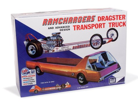 Model Plastikowy - Samochód 1:25 Ramchargers Dragster & Transporter Truck Model Plastikowy - Samochód 1:25 Ramchargers Dragster & Transporter Truck
