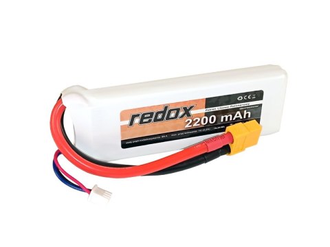 Akumulator Redox 2200 mAh 7,4V 40C XT-60 - pakiet LiPo Akumulator Redox 2200 mAh 7,4V 40C XT-60 - pakiet LiPo