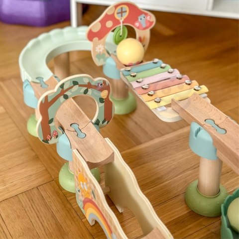 TOOKY TOY Drewniany Muzyczny Tor Kulkowy Kulodrom 44 el. Pastelowe TOOKY TOY Drewniany Muzyczny Tor Kulkowy Kulodrom 44 el. Pastelowe