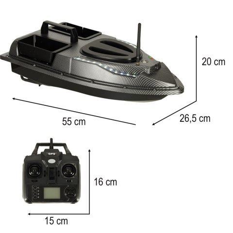Łódka zanętowa zdalnie sterowana łódź GPS Flytec V900 5,4 km/h 1,5 kg Łódka zanętowa zdalnie sterowana łódź GPS Flytec V900 5,4 km/h 1,5 kg