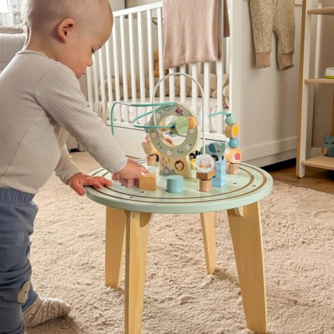 TOOKY TOY Drewniany Stół Aktywności Montessori Pętla Motoryczna TOOKY TOY Drewniany Stół Aktywności Montessori Pętla Motoryczna