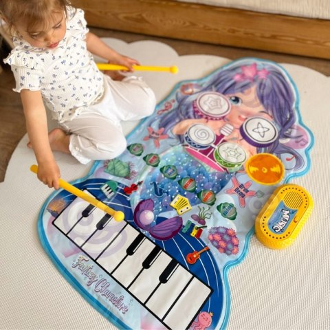 WOOPIE Mata Muzyczna Syrenka 2w1 Perkusja Interaktywna WOOPIE Mata Muzyczna Syrenka 2w1 Perkusja Interaktywna